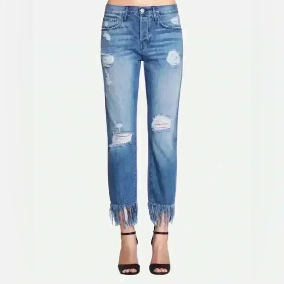 3x1 WM3 Crop Fringe Jean Mazzy Size 26 - Picture 1 of 8